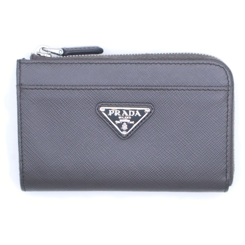 PRADA (プラダ) トライアングルロゴプレート サフィアーノレザー キー