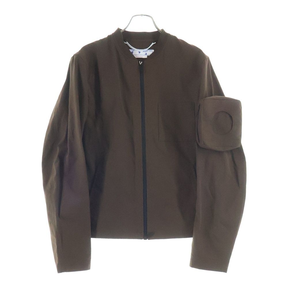 OFF-WHITE オフホワイト 22AW SUMMER BOMBER SLATE サマー ボンバー アームポケット ジップアップ ナイロン ジャケット ブラウン OMEH042S22FAB0016400 OFF-WHITE (オフホワイト) 22AW SUMMER BOMBER SLATE サマー ボンバー