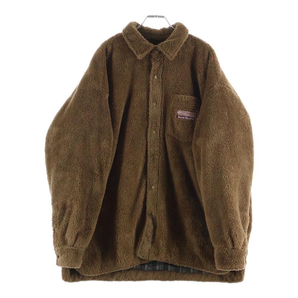 Acne Studios アクネ ストゥディオズ Otito Soft Teddy Jacket B90656 テディ フーリース ボアジャケット ブラウン Acne Studios (アクネ ストゥディオズ) Otito Soft Teddy Jacket