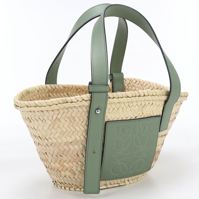 LOEWE ロエベ バスケットバッグ スモール カゴバッグ ラフィア【中古