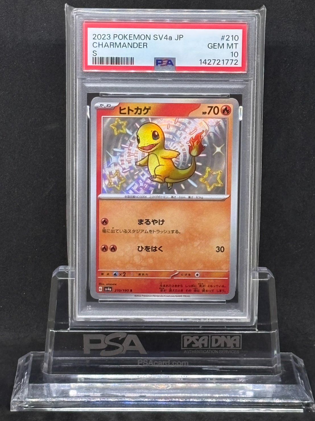ヒトカゲ S SV4a【シャイニートレジャーex】210/190 PSA10 - メルカリ