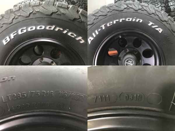 【BF Goodrich All-Terrain T/A KO2 LT285/75R16】夏タイヤ【Adventure Club 16インチ 8J6HPCD139.7±0】ホワイトレター ランクル80 STE125 BF Goodrich All-Terrain T/A KO2 LT285/75R16】夏タイヤ【Adventure