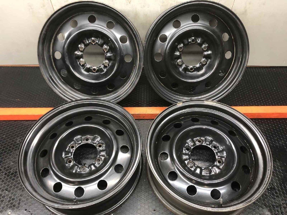 三菱 パジェロ V16 純正スチールホイール 18インチ 6J6HPCD139.7±0 自衛隊 73式 ハイエース流用可　(SHI042) 三菱 パジェロ V16 純正スチールホイール 18インチ 6J6HPCD139.7±0