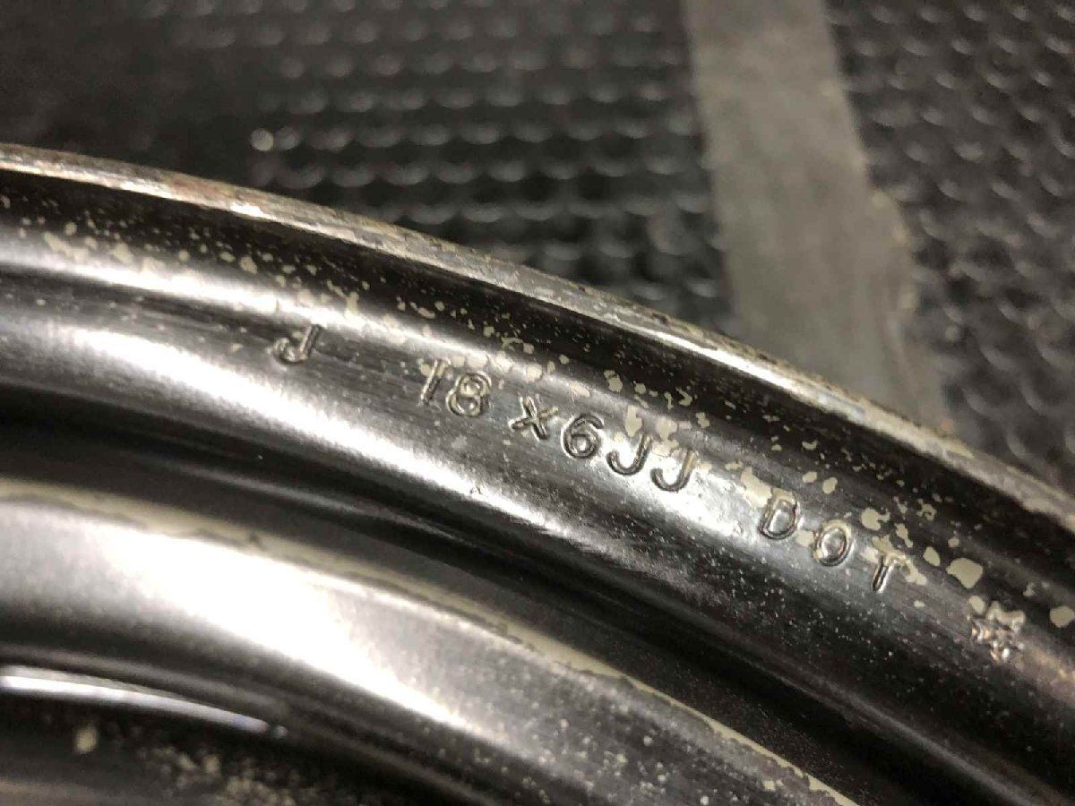 三菱 パジェロ V16 純正スチールホイール 18インチ 6J6HPCD139.7±0 自衛隊 73式 ハイエース流用可　(SHI042) 三菱 パジェロ V16 純正スチールホイール 18インチ 6J6HPCD139.7±0