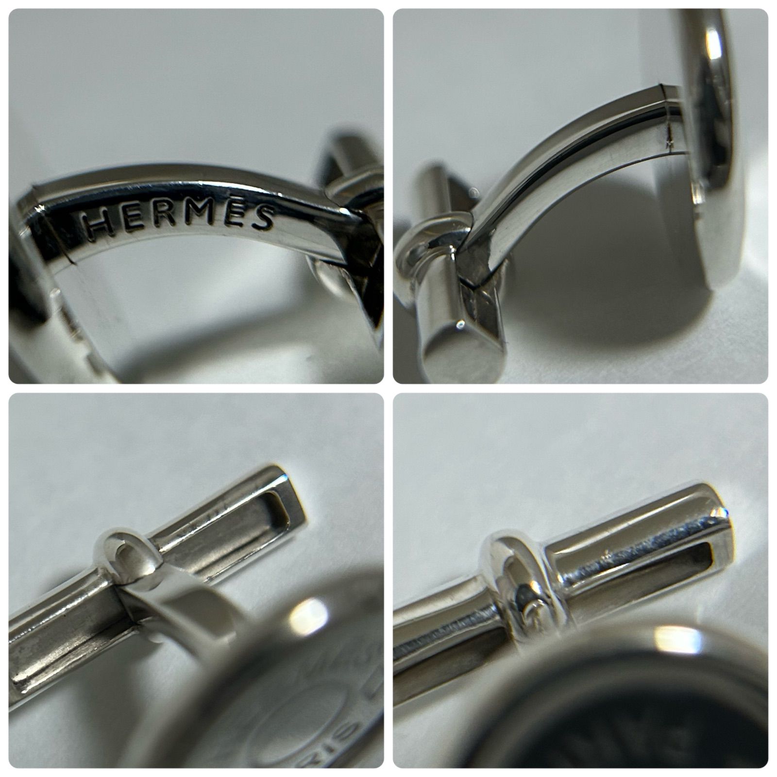 使用感有】 エルメス セリエ カフス カフリンクス 925 HERMES - メルカリ