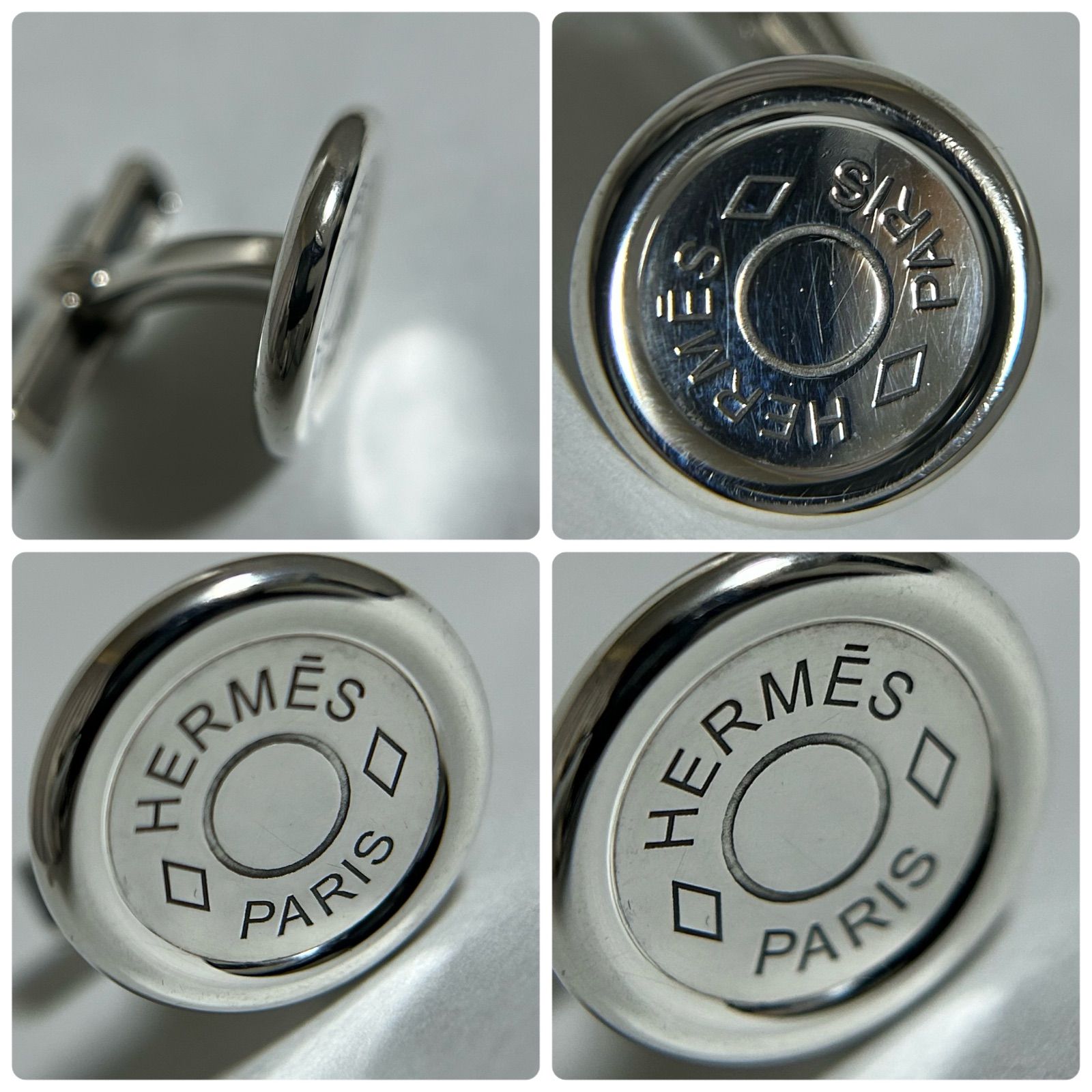 使用感有】 エルメス セリエ カフス カフリンクス 925 HERMES - メルカリ