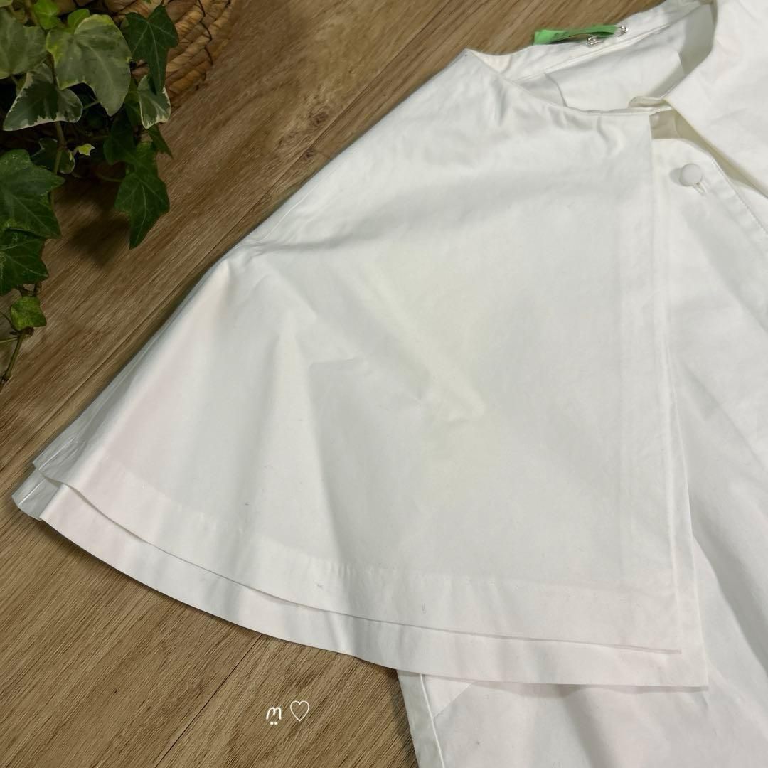 cygne.シーニュ Niiinaケープブラウス Fフリーサイズ ビッグカラー