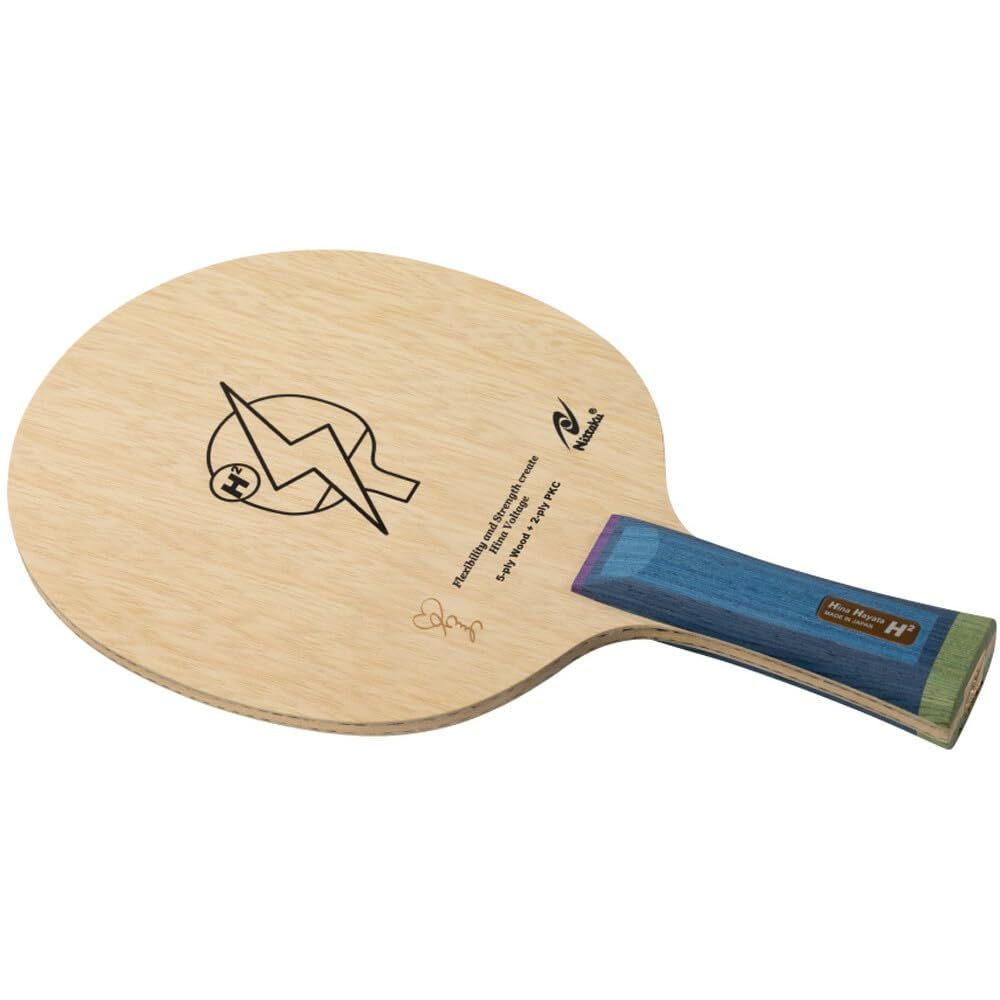 新品 ニッタク(NITTAKU) 卓球 ラケット シェークラケット 早田ひな HINA HAYATA FL NC0479 茶色 ブレード:158×152mm、グリップ:100×24.0mm