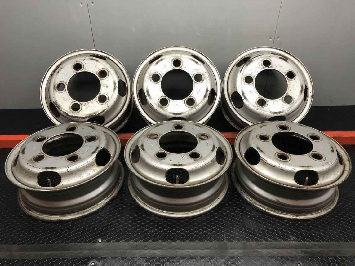 TOPY製 トラックホイール THB 15インチ 6本 5J5HPCD203.2+116.5 エルフ等　(SHD052) TOPY製 トラックホイール THB 15インチ 6本 5J5HPCD203.2+116.5 エルフ