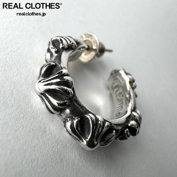 CHROME HEARTS/クロムハーツ HOOP CROSS クロスバンド フープ ピアス