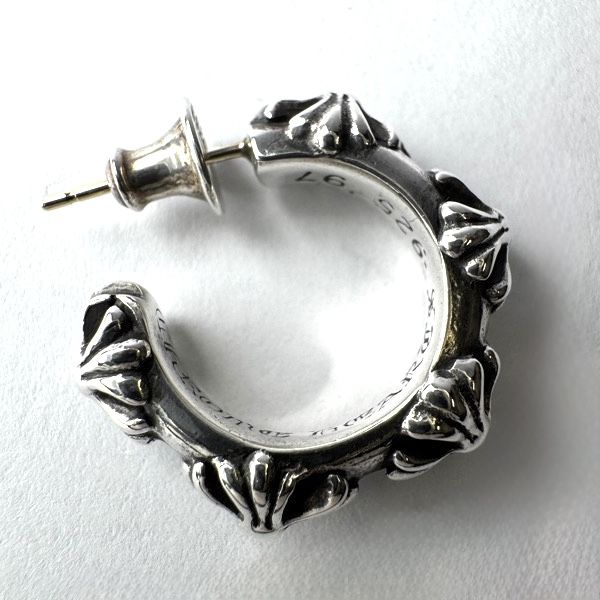 CHROME HEARTS/クロムハーツ HOOP CROSS クロスバンド フープ ピアス