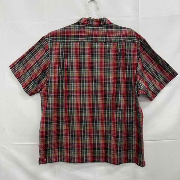 シュプリーム SUPREME 22SSプレイド ロゴ チェック 半袖 シャツ 赤 Supreme/シュプリーム【22SS】Metallic Plaid S/S Shirt/チェック 半袖