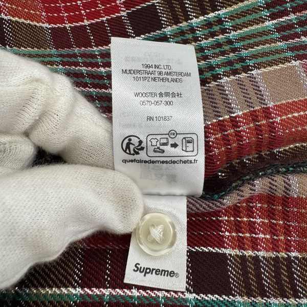 Supreme/シュプリーム【22SS】Metallic Plaid S/S Shirt/チェック 半袖