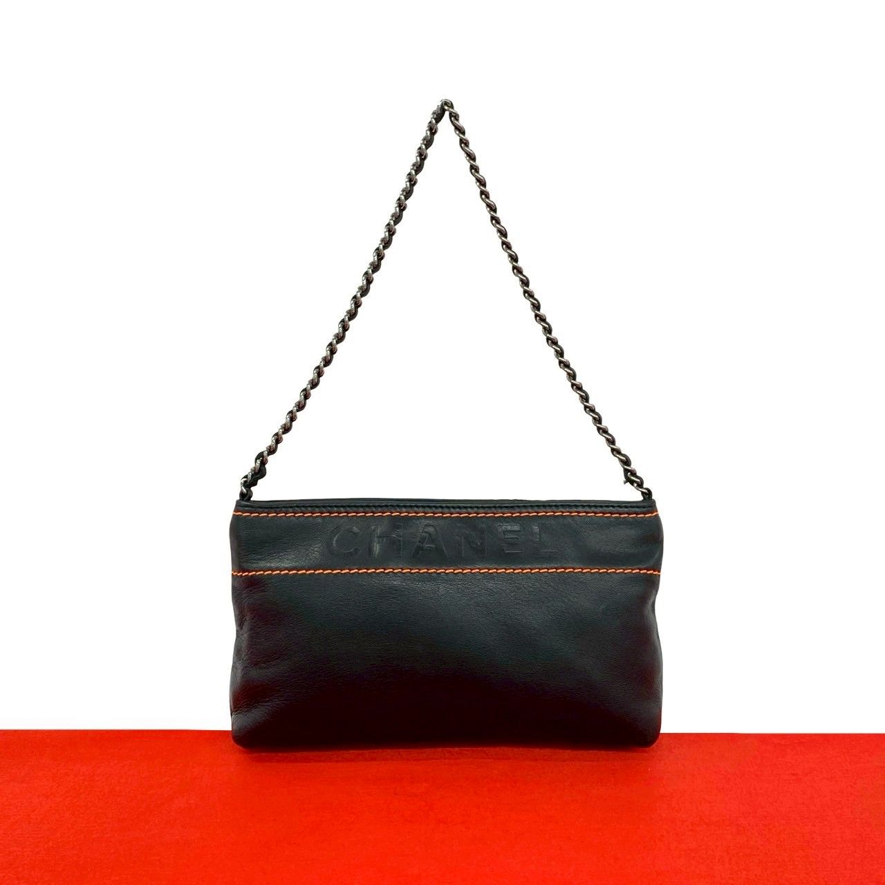 極 美品 シール有 9番台 CHANEL シャネル ヴィンテージ ラムスキン 