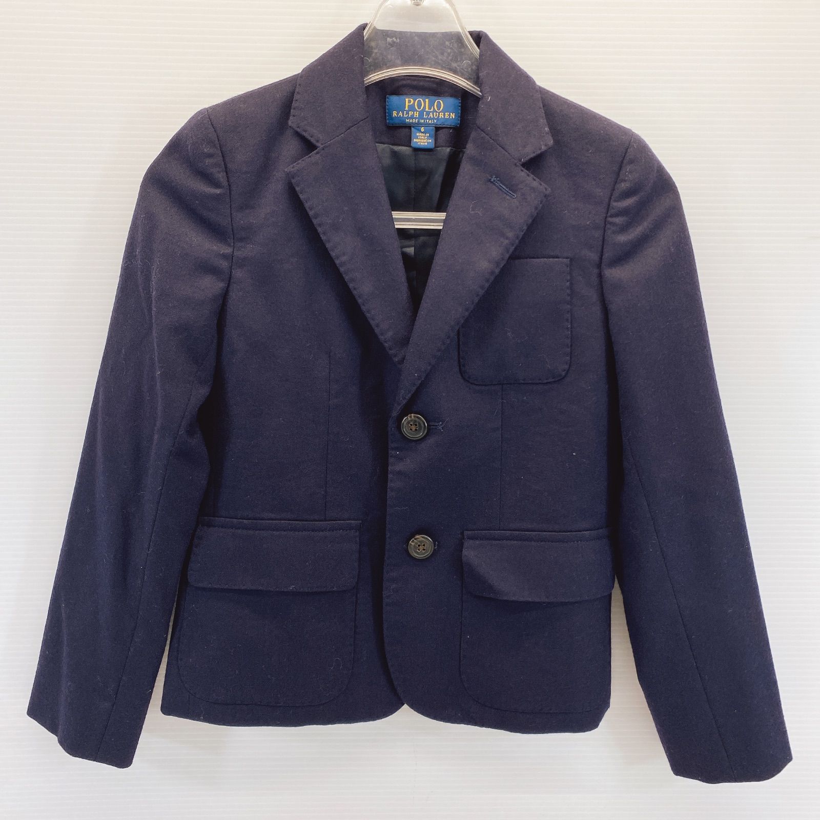 Polo Ralph Lauren ポロ ラフルローレン  ジャケット 紺 ブレザー 120相当 ウール 良品