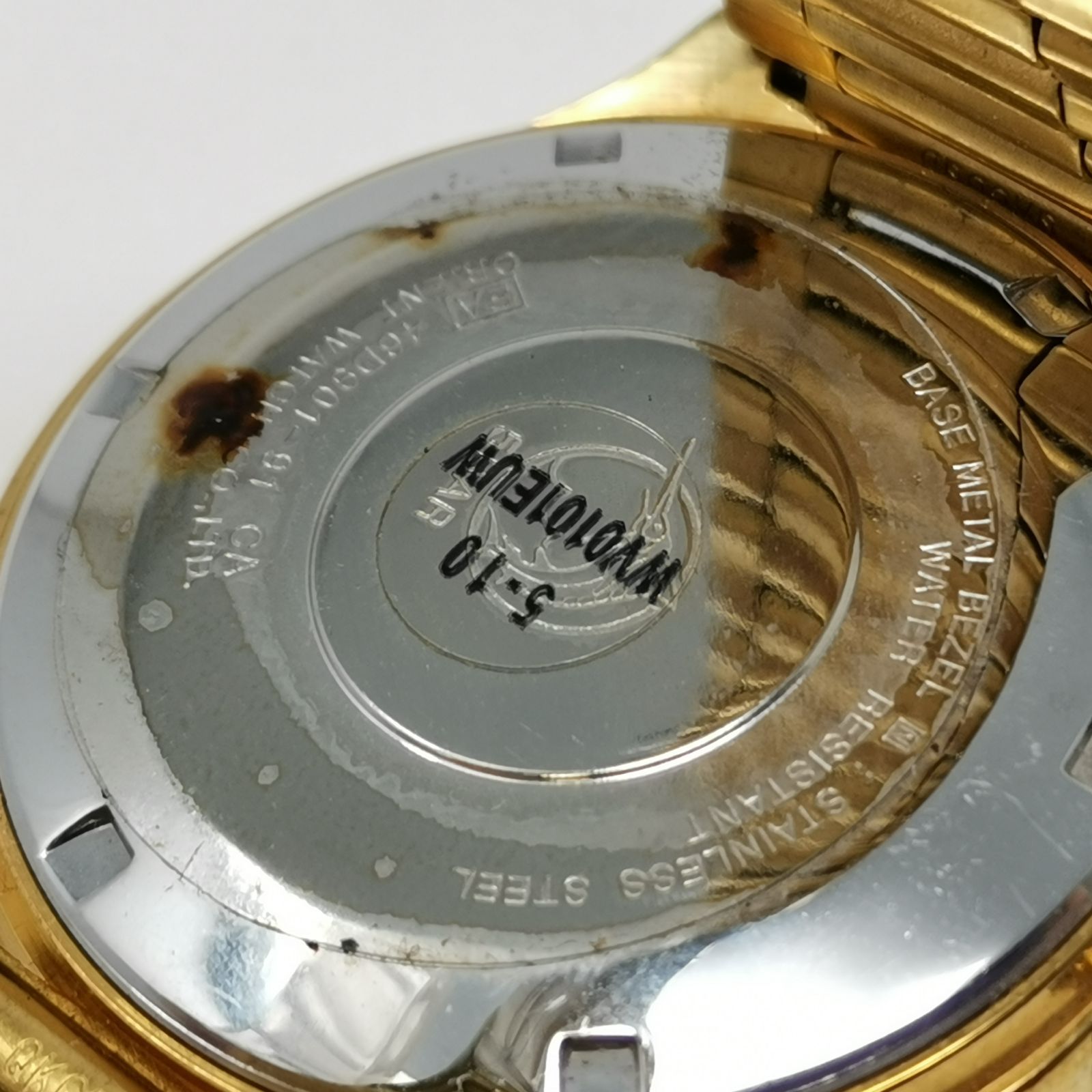 ORIENT オリエント 自動巻 メンズ腕時計 万年カレンダー ゴールド 文字 