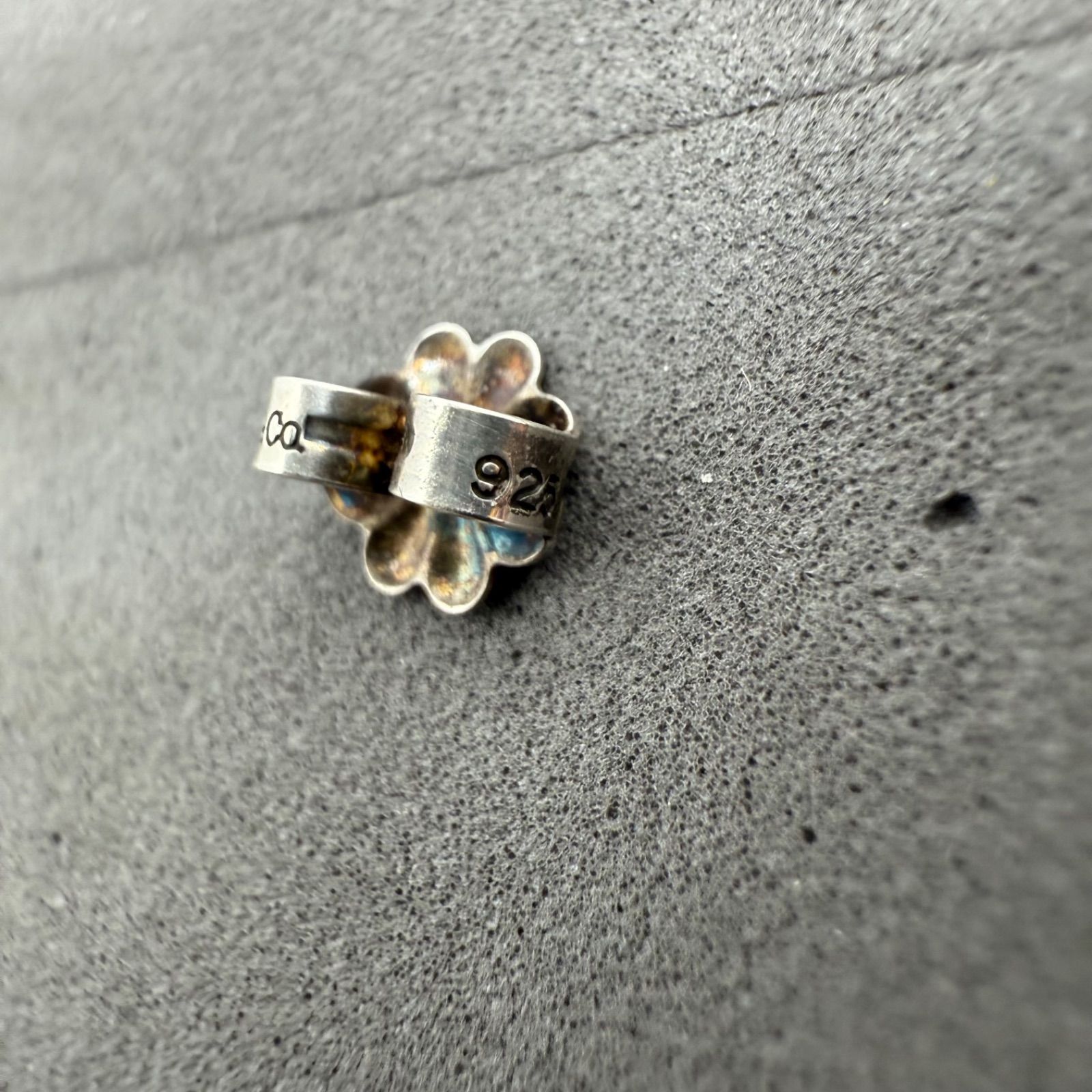 TIFFANIY & CO. 925 plain Hoop earrings ティファニー シンプル 