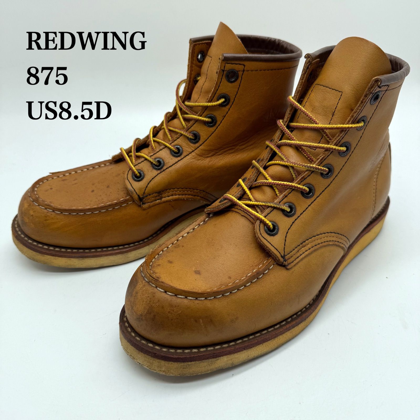 RED WING 2009 USA 6-inch Classic Moc boots Irish Setter 875 8.5D 