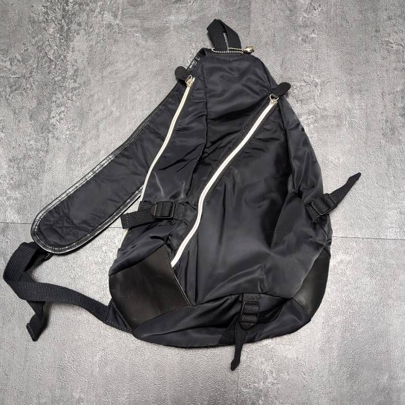 Munsingwear Archive Sling Bag One Shoulder Bag Black Techwear Y2K 
