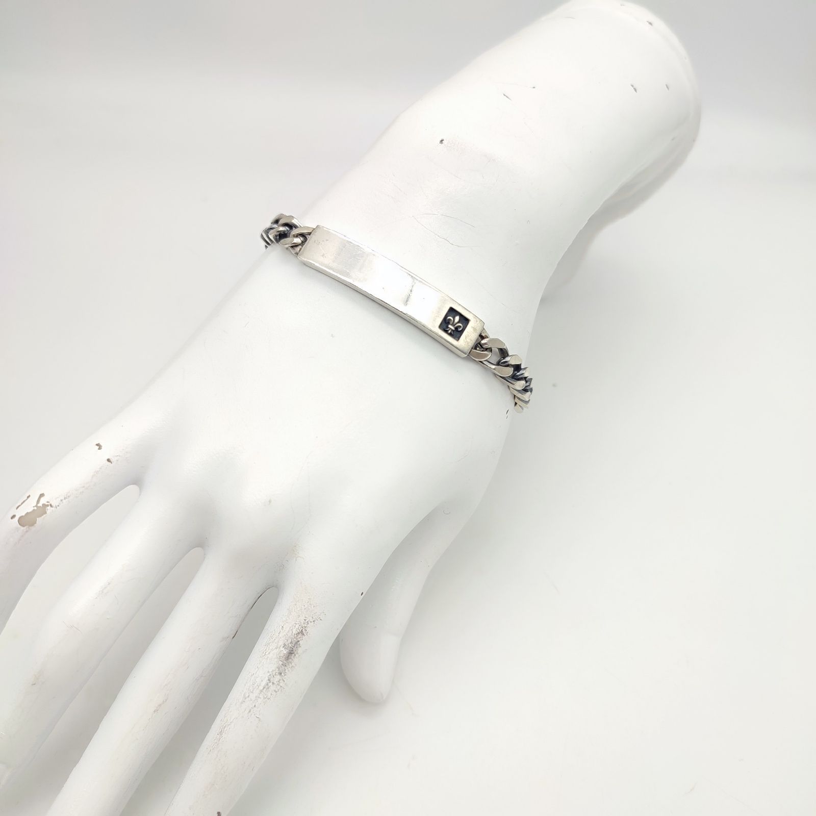 美品】PATRICK COX パトリックコックス IDチェーンブレスレット ユリの 