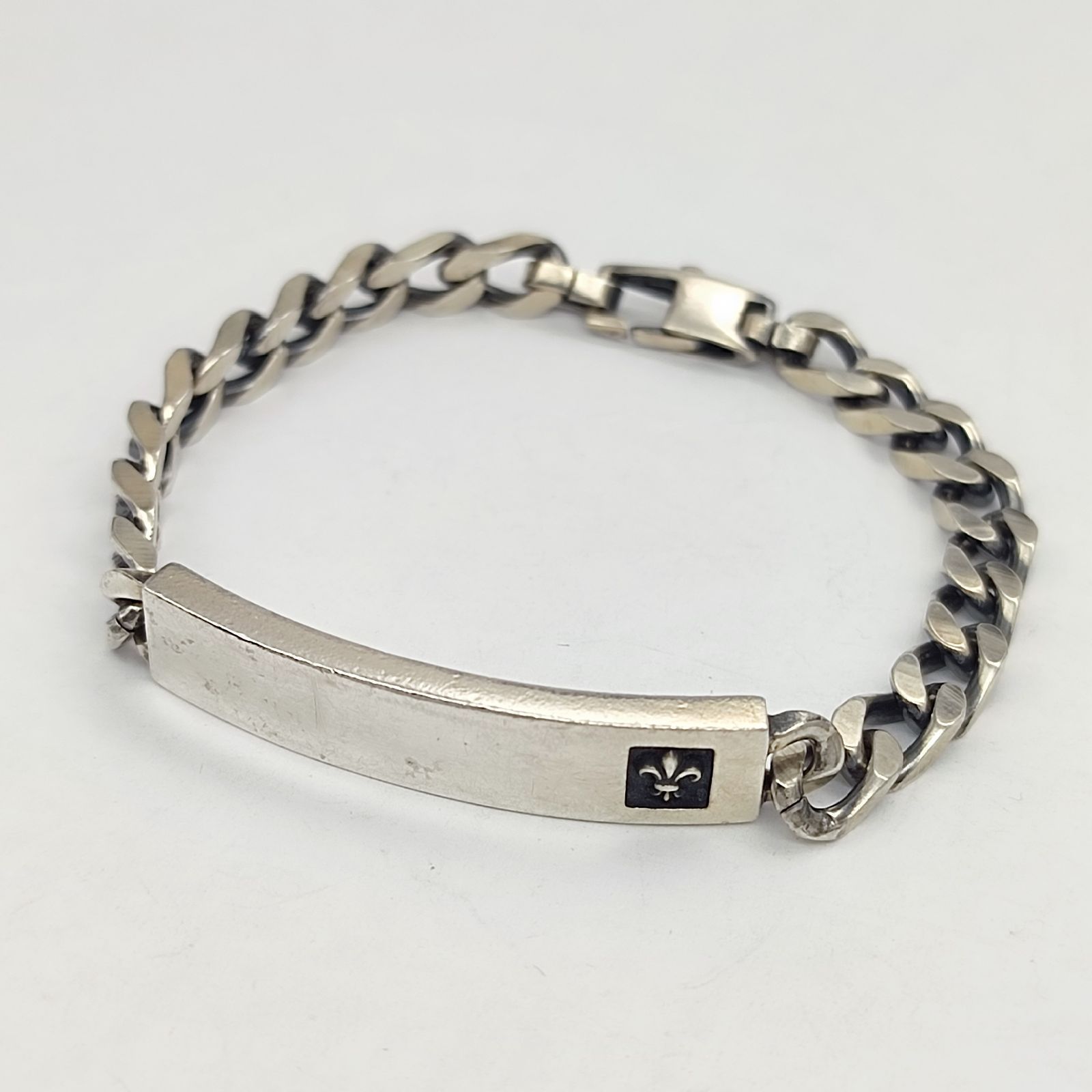 美品】PATRICK COX パトリックコックス IDチェーンブレスレット ユリの 