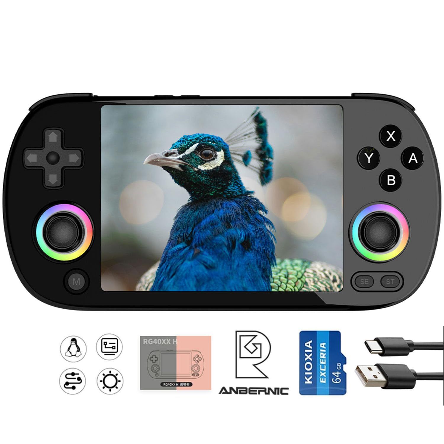 ANBERNIC RG40XXH ポータブルゲーム機 5G WiFi 4.2 Bluetooth 