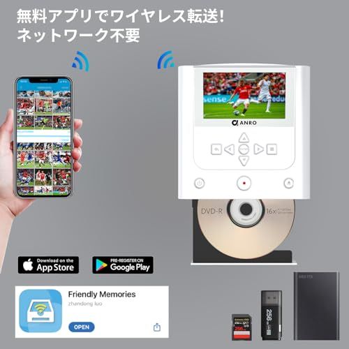 DVDレコーダー 録画機能付き｜VHS DVDsダビング｜テレビ映像をUSB/SD 