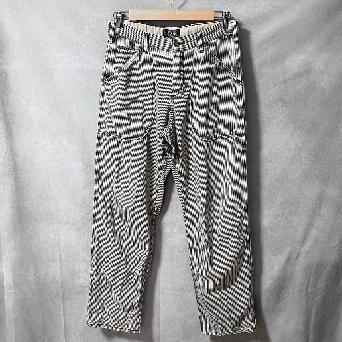 BEAMS+ PLUS ビームスプラス コットンリネン ヒッコリーストライプ 