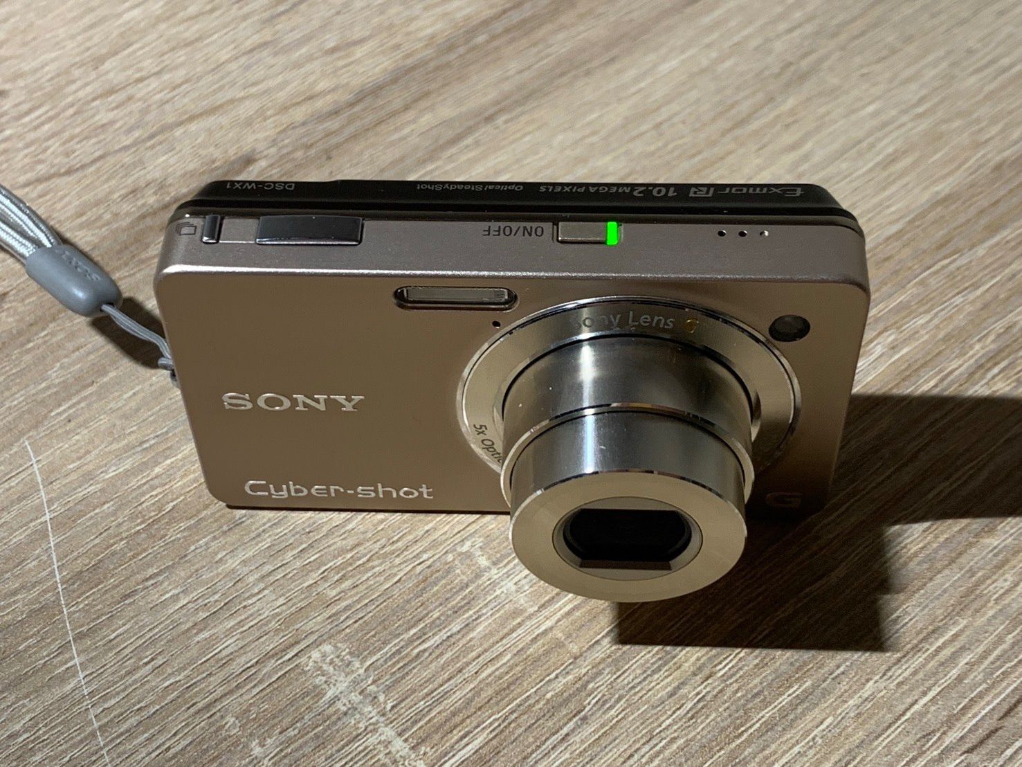 9694 Sony Cyber-shot DSC-WX1 ゴールド デジカメ 動作確認済み【ネ