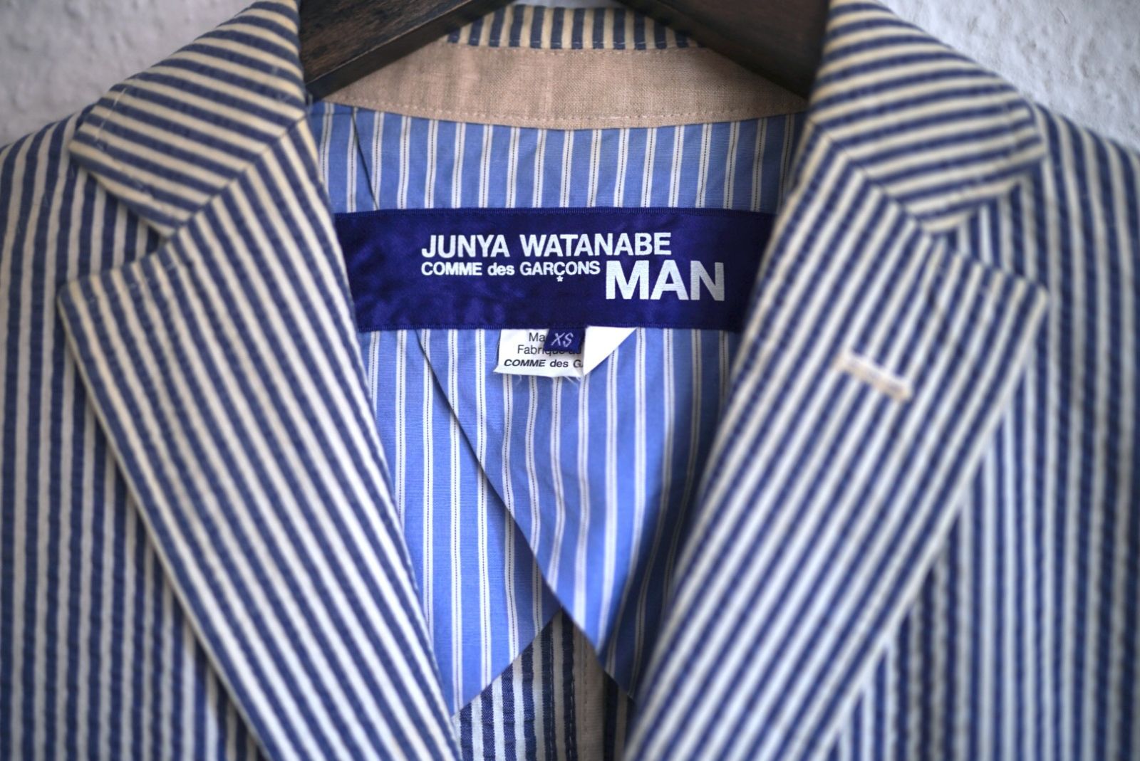 14SS シアサッカーストライプブレザージャケット / JUNYA WATANABE MAN