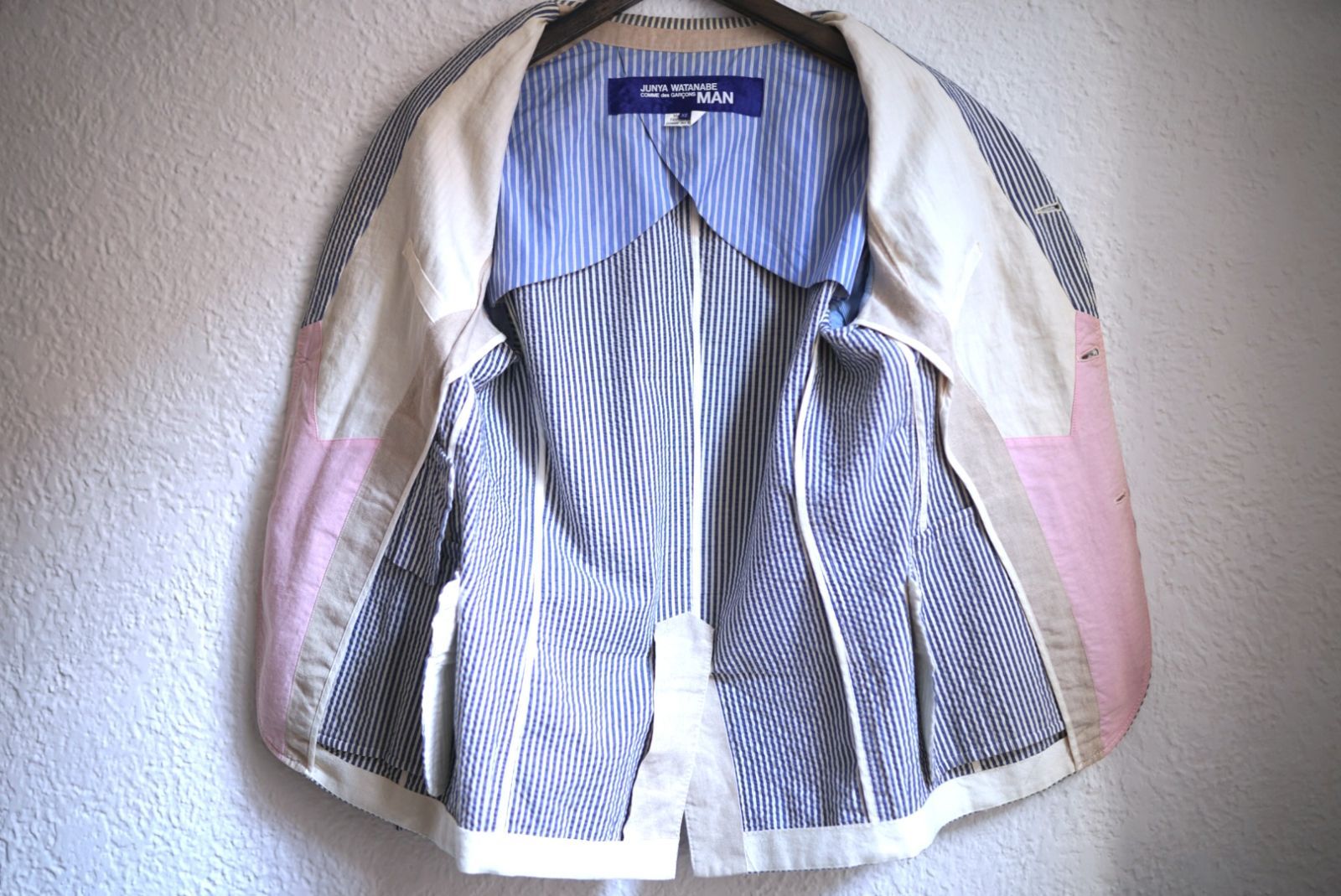 14SS シアサッカーストライプブレザージャケット / JUNYA WATANABE MAN