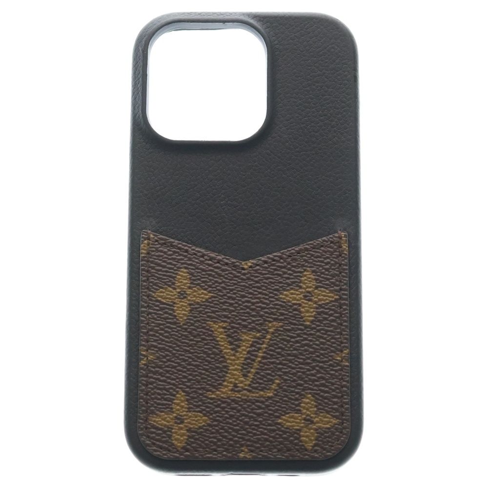 LOUIS VUITTON (ルイヴィトン) バンパー iphone16pro モノグラム アイフォンケース M12538 ブラウン