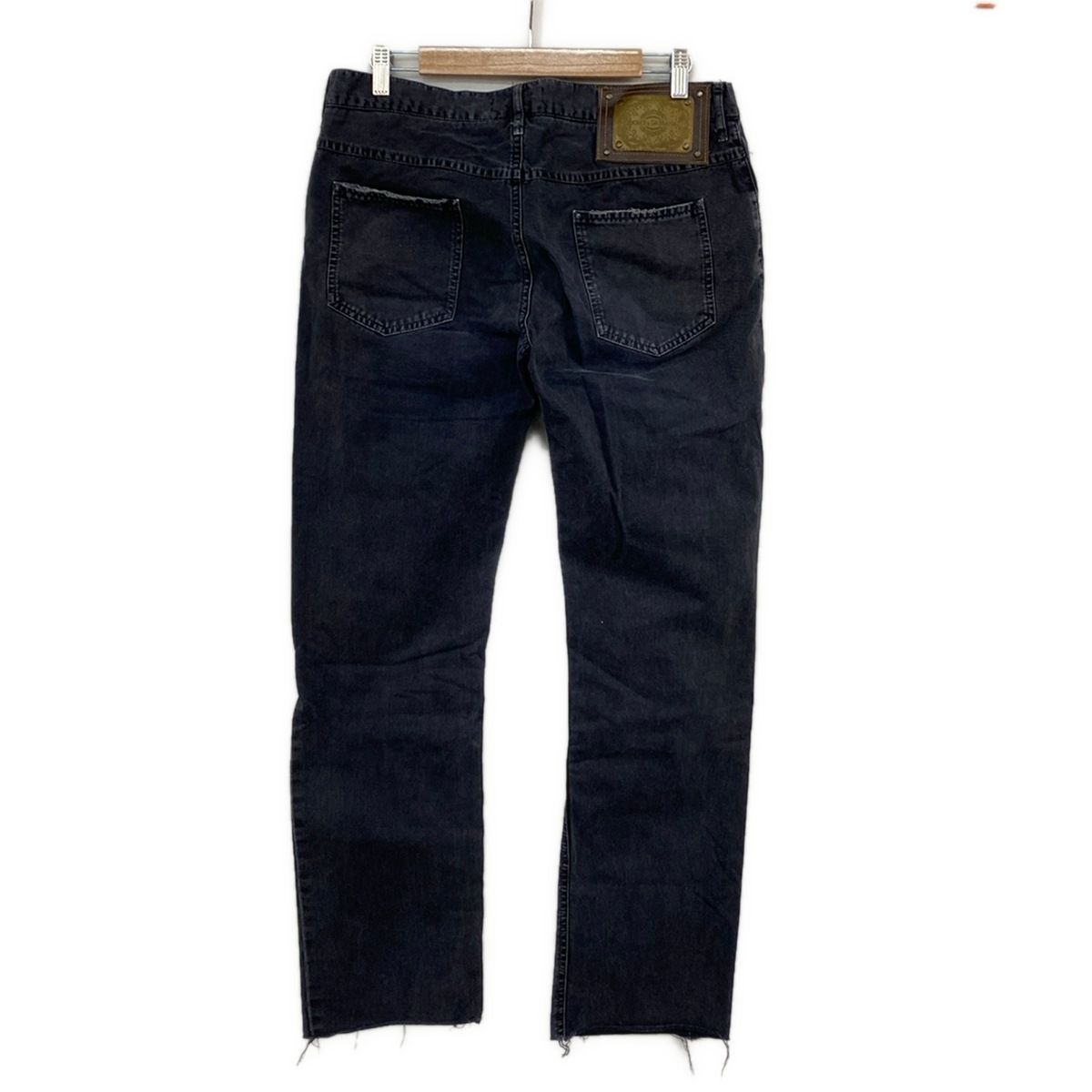D&Gダメージダークグレー デニムパンツ 50 D&G ドルチェ＆ガッバーナ