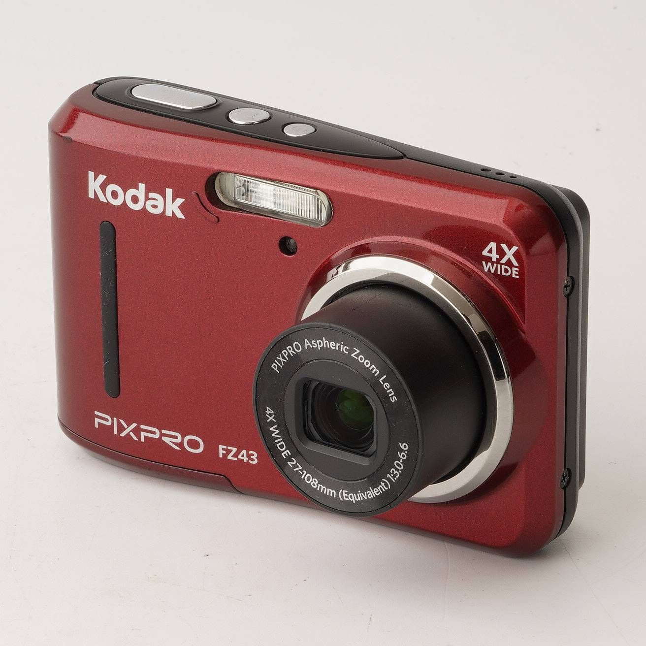コダック Kodak Pixpro FZ43 レッド 4x 光学ズーム - メルカリ