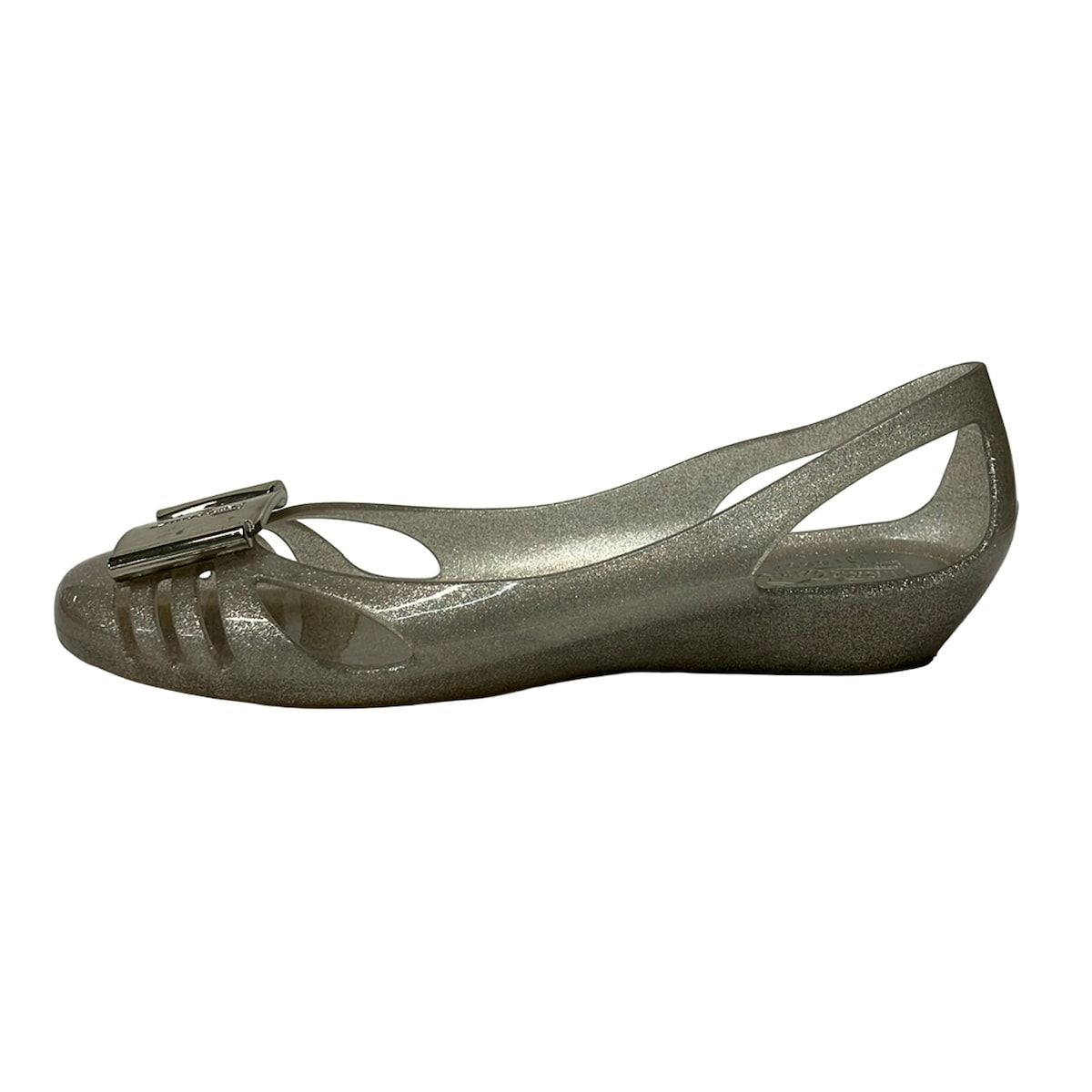 Ferragamo/SalvatoreFerragamo (Salvatore Ferragamo) Flat Shoes 8 Womens Vala Silver Lame
