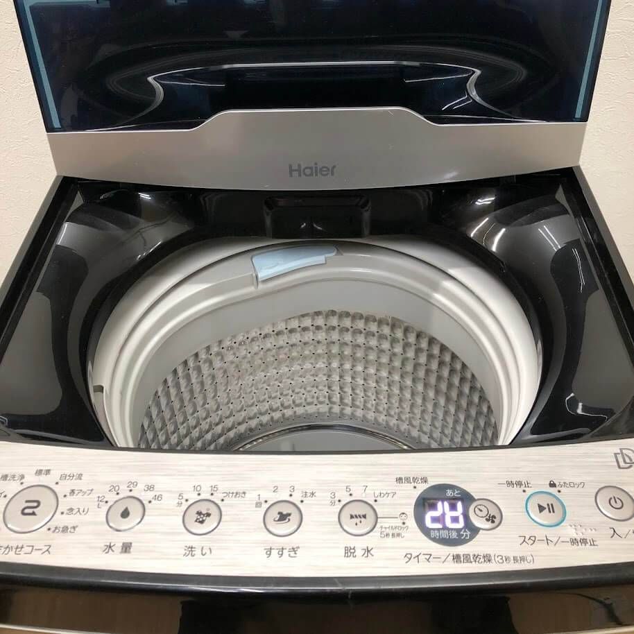 ss8519 【中古】 ハイアール 洗濯機 5.5kg JW-XP2CD55F ステンレス 