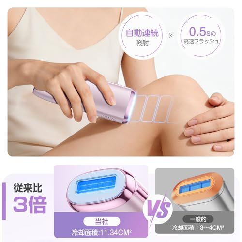 脱毛器 HIPL 光美容器 26J 自動連続照射 【エステティシャン監修 特許
