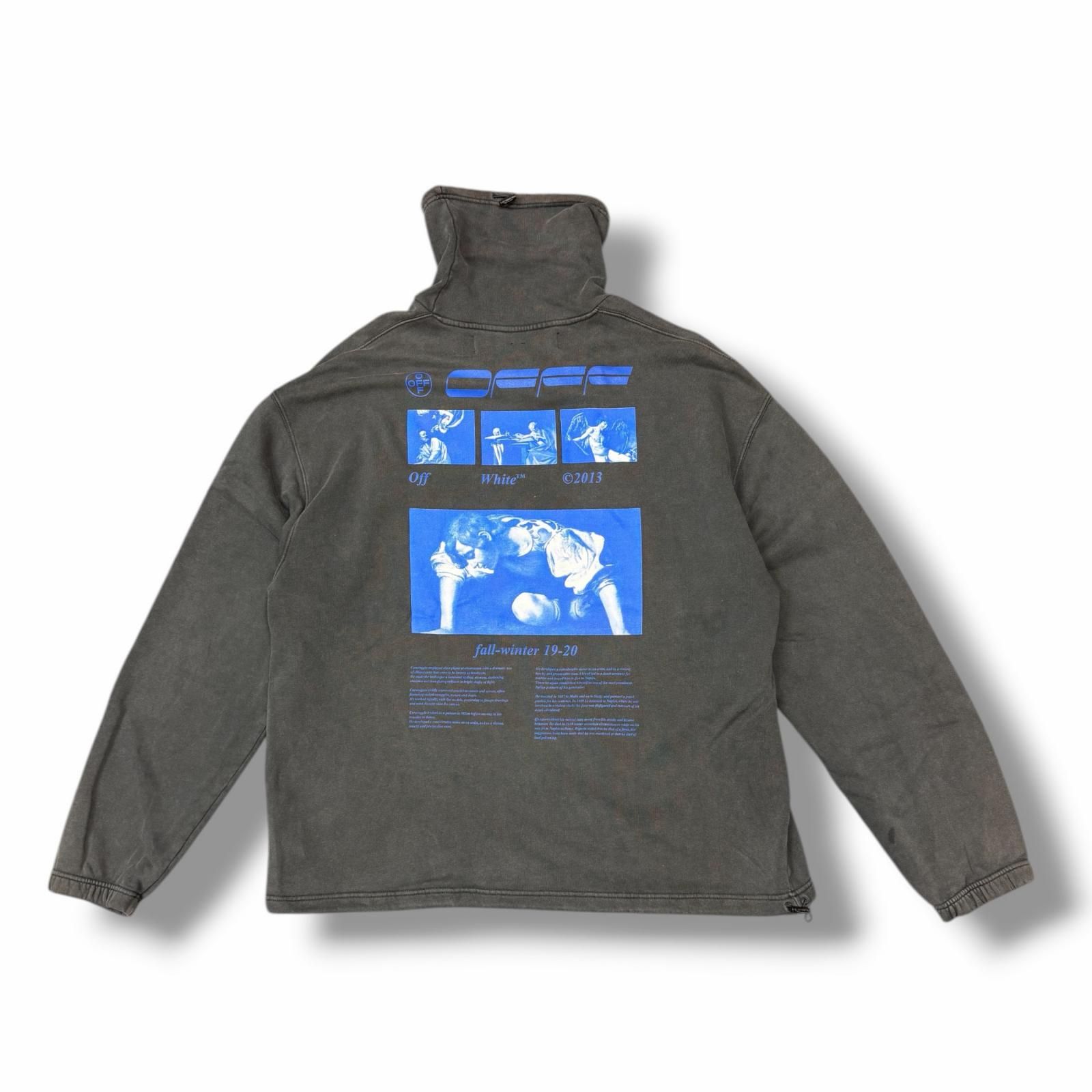 国内正規 OFF-WHITE 19AW Caravaggio print turtleneck sweatshirt