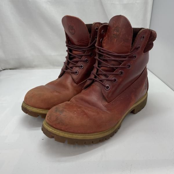 中古】Timberland 6インチブーツ 27cm 茶 7ホール A151T 