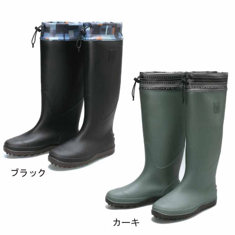 【GREENCAMEL/グリーンキャメル】 GC5630 フォレストブーツ 長靴 レインブーツ ロング フード付き メンズ 作業靴,