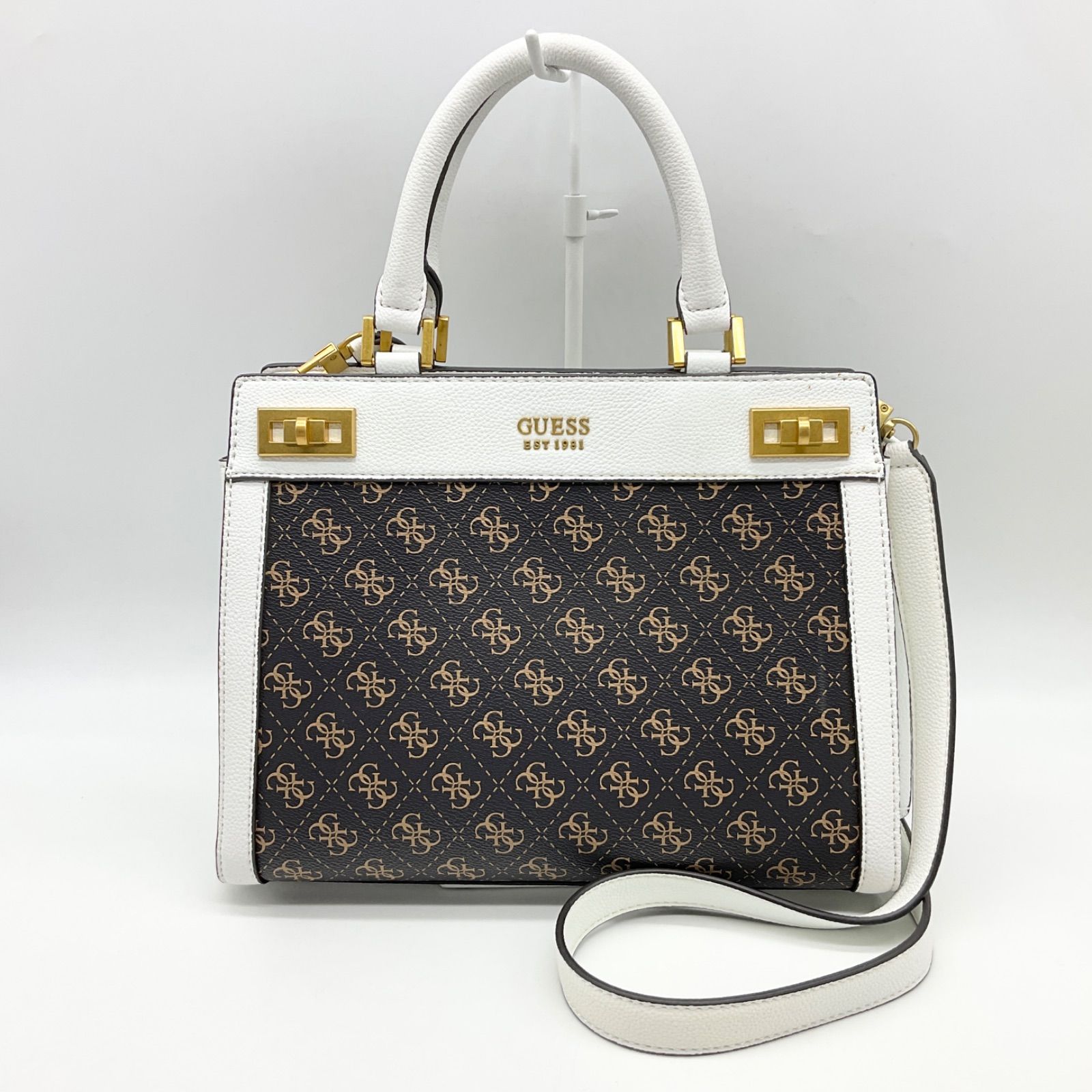 ○GUESS ゲス KATEY Luxury Satchel ハンドバッグ ショルダーバッグ 