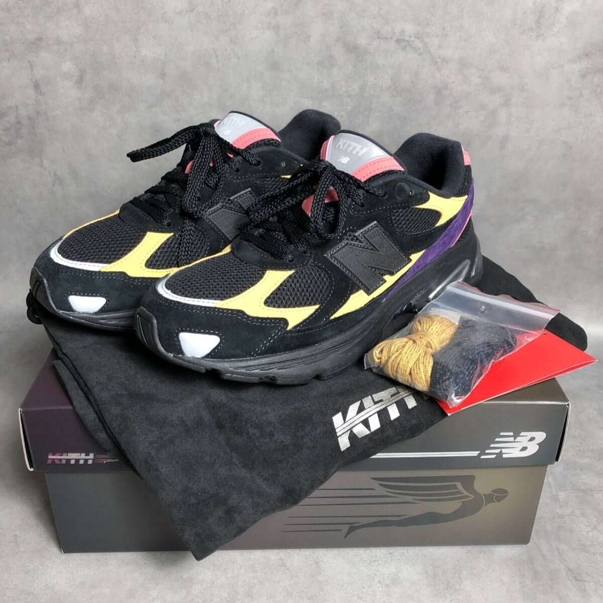 PQ356◇KITH / new balance : Abzorb 2010 U2010KTF◇28cm◇黒 