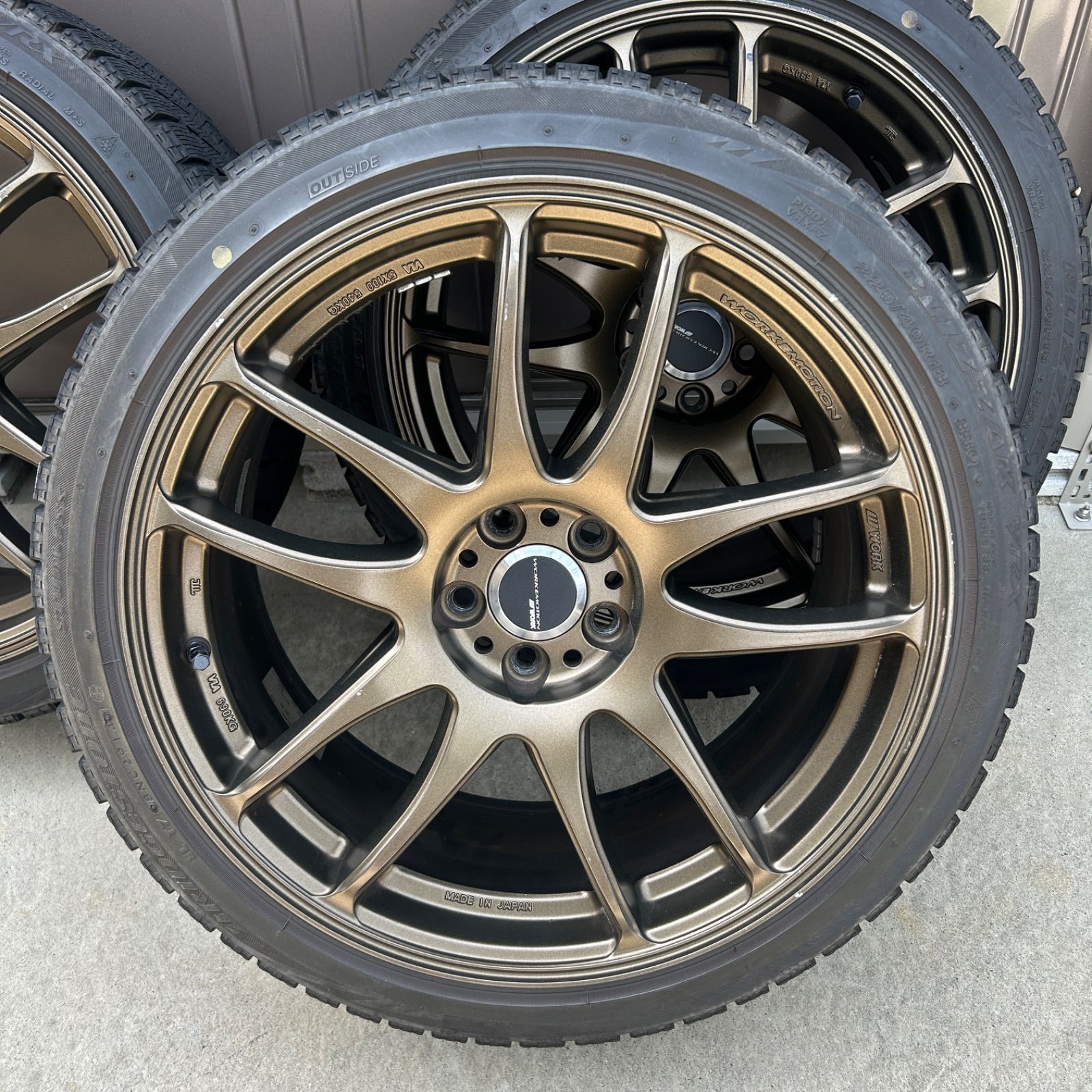 愛知県愛西市発】WORK EMOTION ワークエモーション KIWAMI 極 18×8.5 