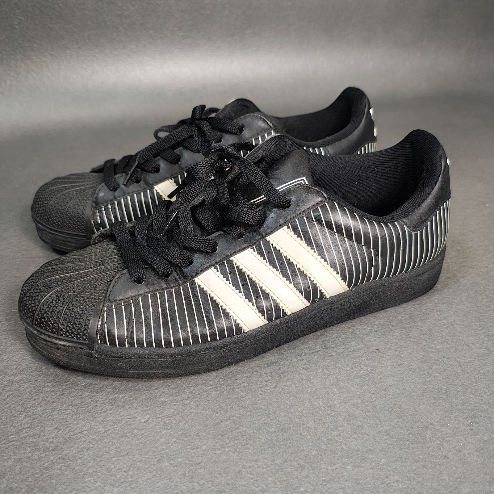 adidas SUPERSTAR 27cm 723001 ブラック ストライプ アディダス 
