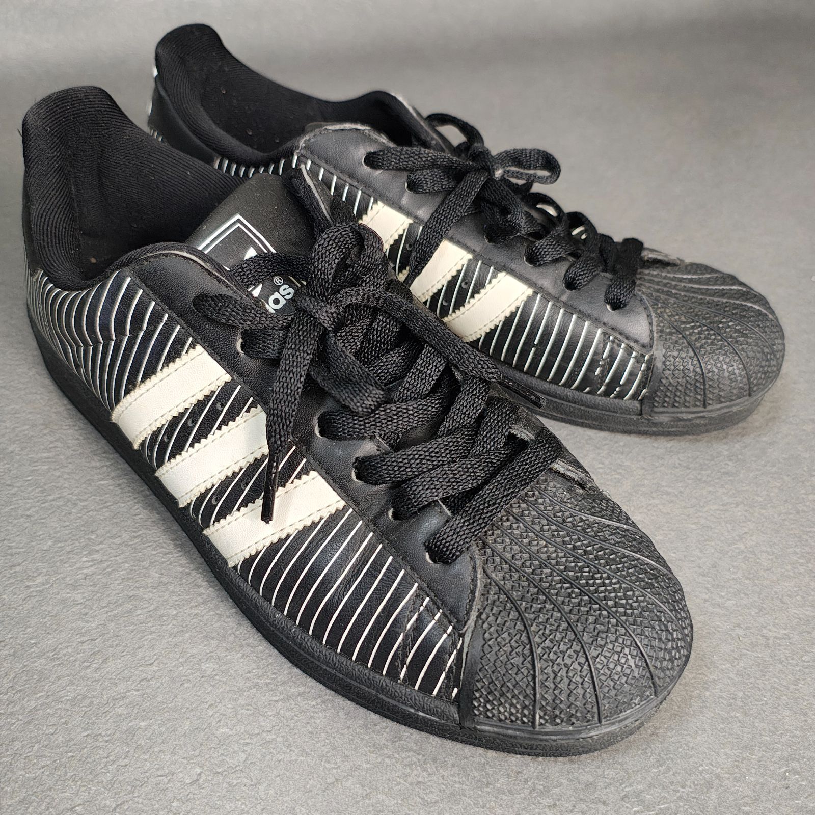 adidas SUPERSTAR 27cm 723001 ブラック ストライプ アディダス 