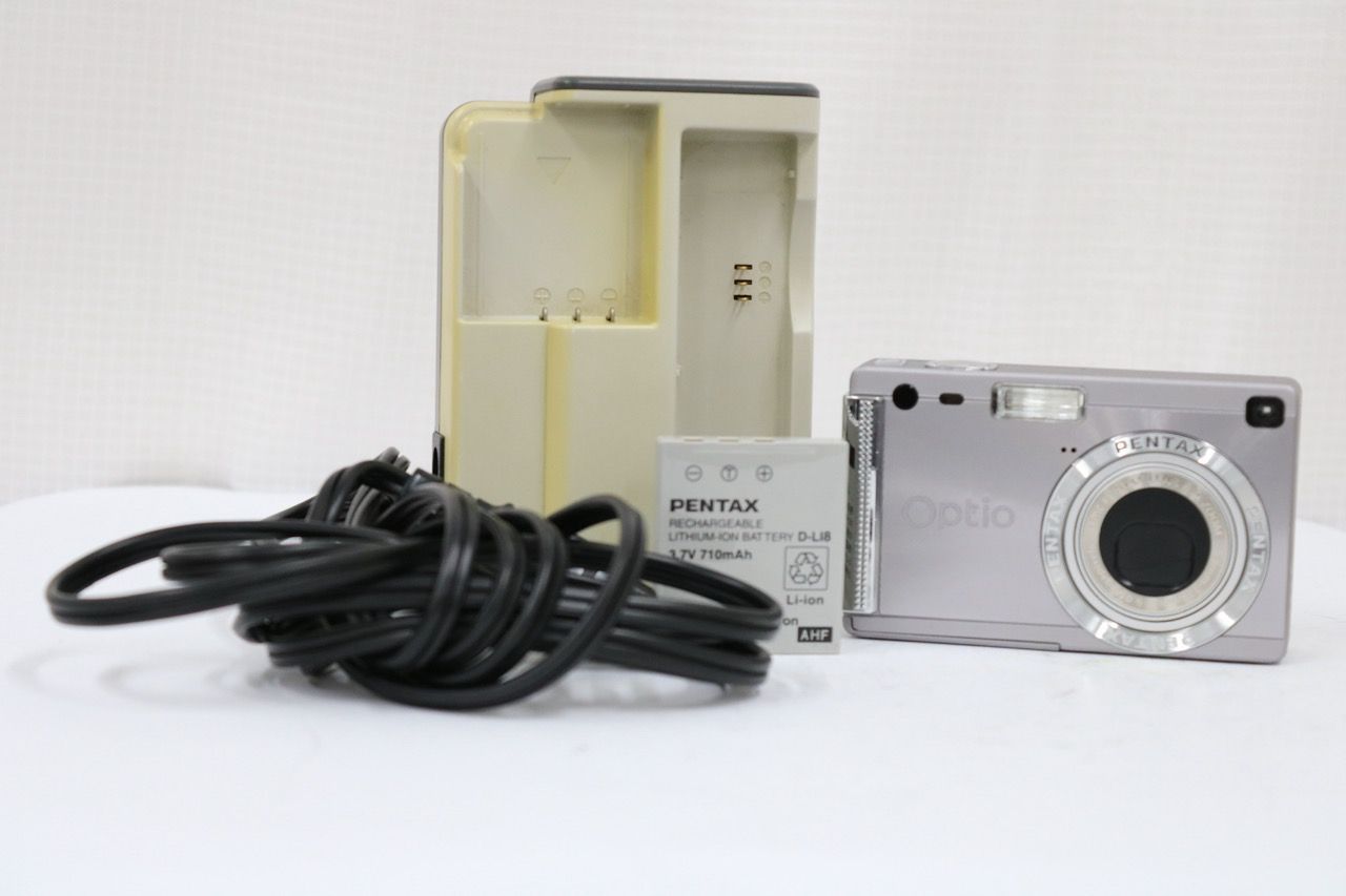 美品 返品保証】 ペンタックス Pentax Optio S5i 3x バッテリー付き