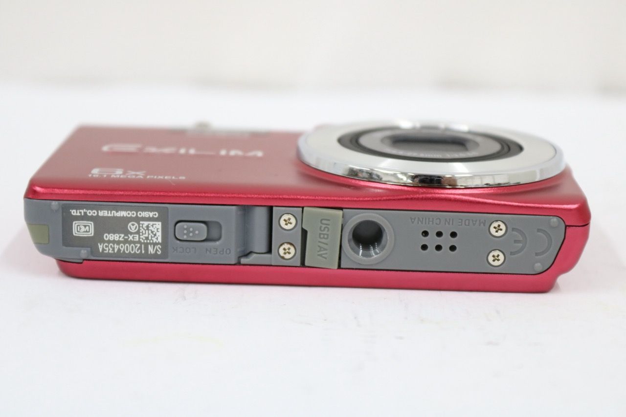 外観美品】 カシオ Casio EXILIM EX-Z880 レッド 6x バッテリー付き