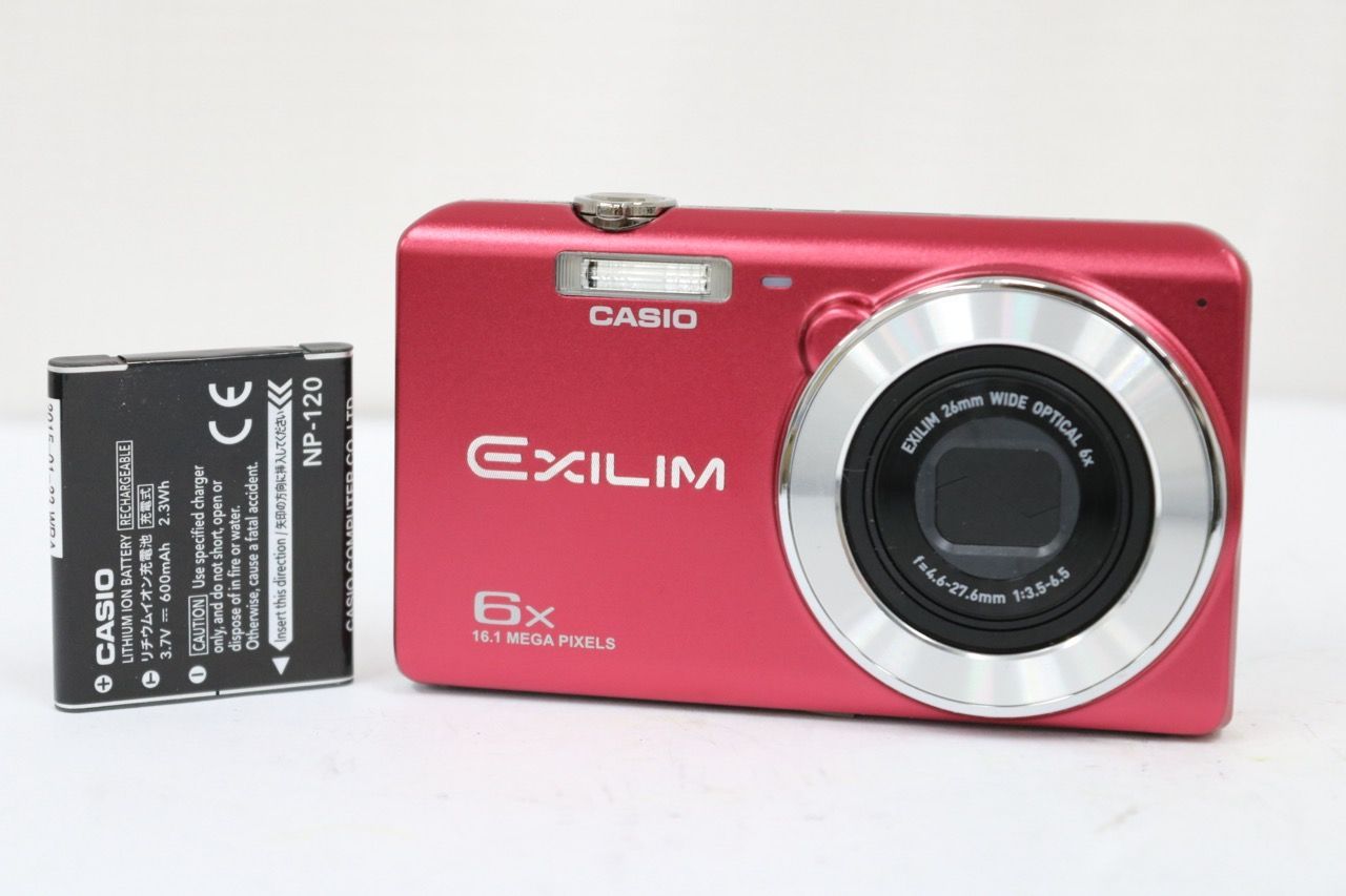 外観美品】 カシオ Casio EXILIM EX-Z880 レッド 6x バッテリー付き