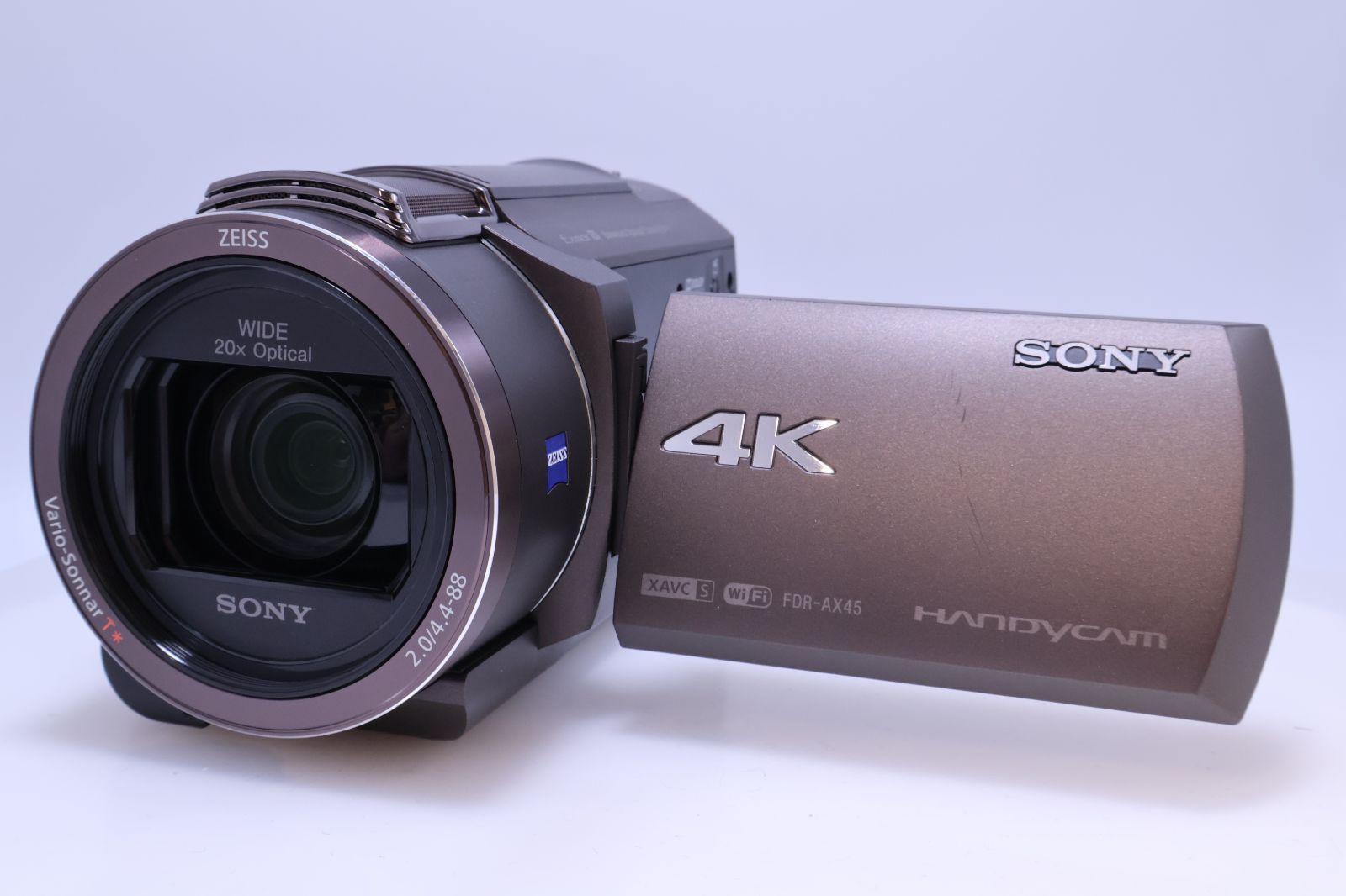 美品】SONY Handycam FDR-AX45 ブロンズブラウン 内蔵メモリー64GB 4K 