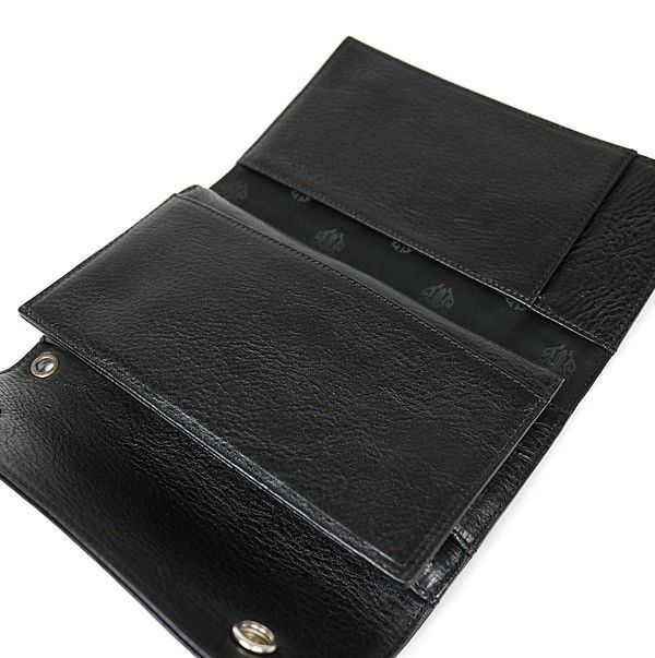 CHROME HEARTS 新宿店 クロムハーツ 新品 ウェーブ ウォレット クロスボタン 三つ折り財布 レザー SV925 メンズ 黒 30829 CHROME HEARTS 新宿店 クロムハーツ 新品 ウェーブ ウォレット クロス